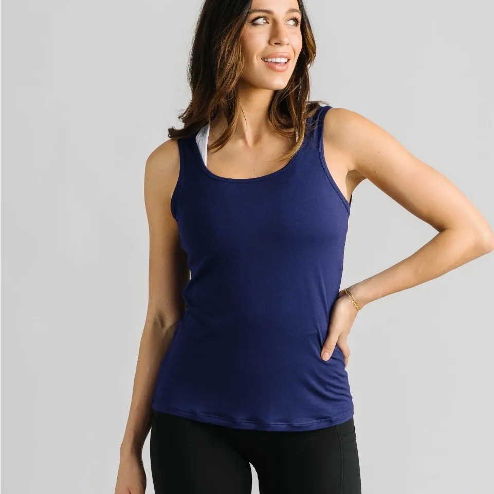 Bnwt Zyia Bright Navy Release Tank